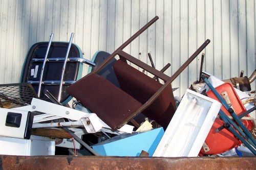 Home clearance team assessing property in Belmont